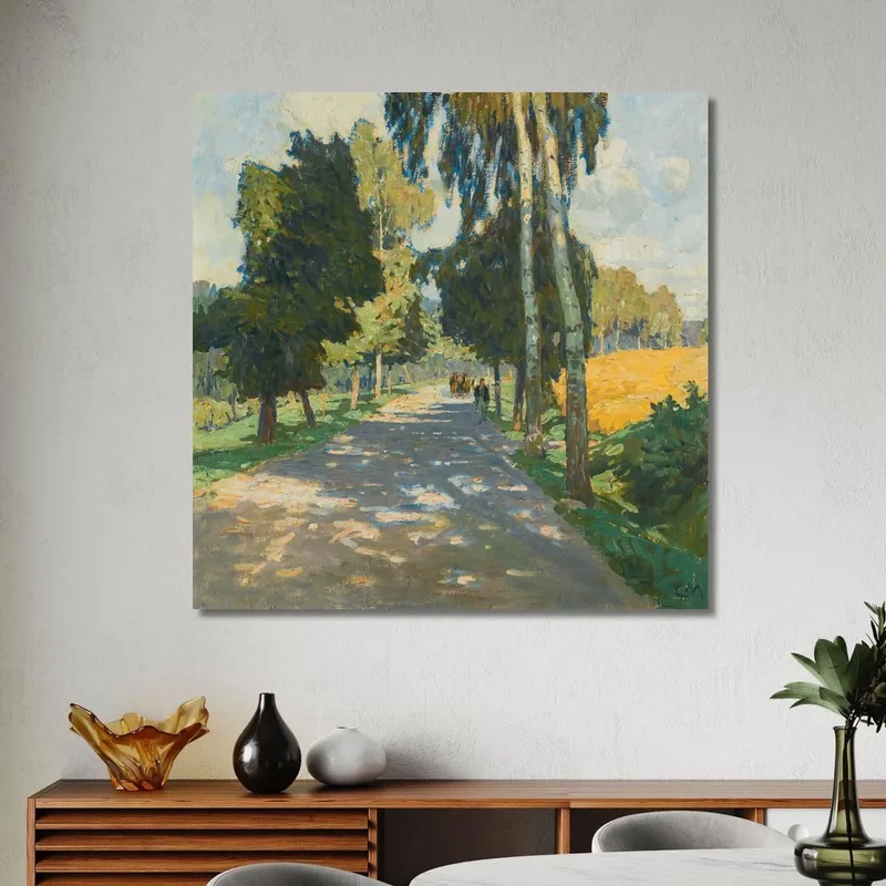 Route Bordée D'Arbres À Bruntál Carl Moll