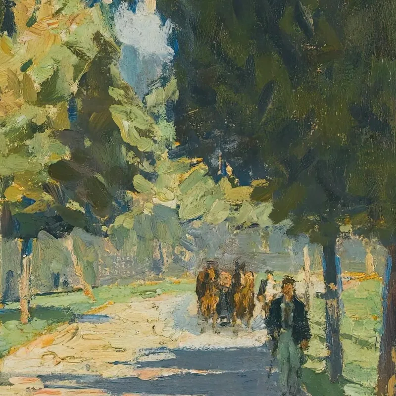 Route Bordée D'Arbres À Bruntál Carl Moll