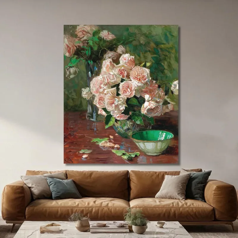Roses Blanches Ii Carl Moll