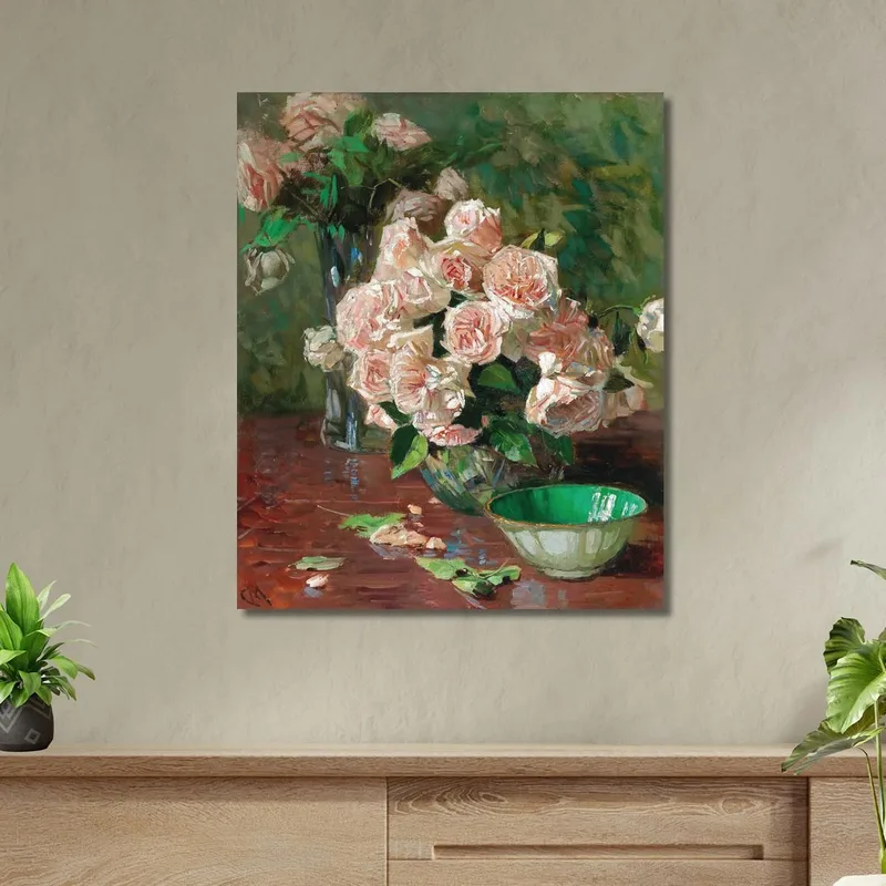 Roses Blanches Ii Carl Moll