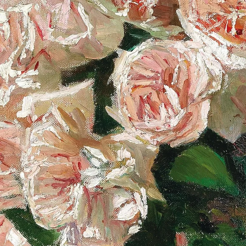 Roses Blanches Ii Carl Moll