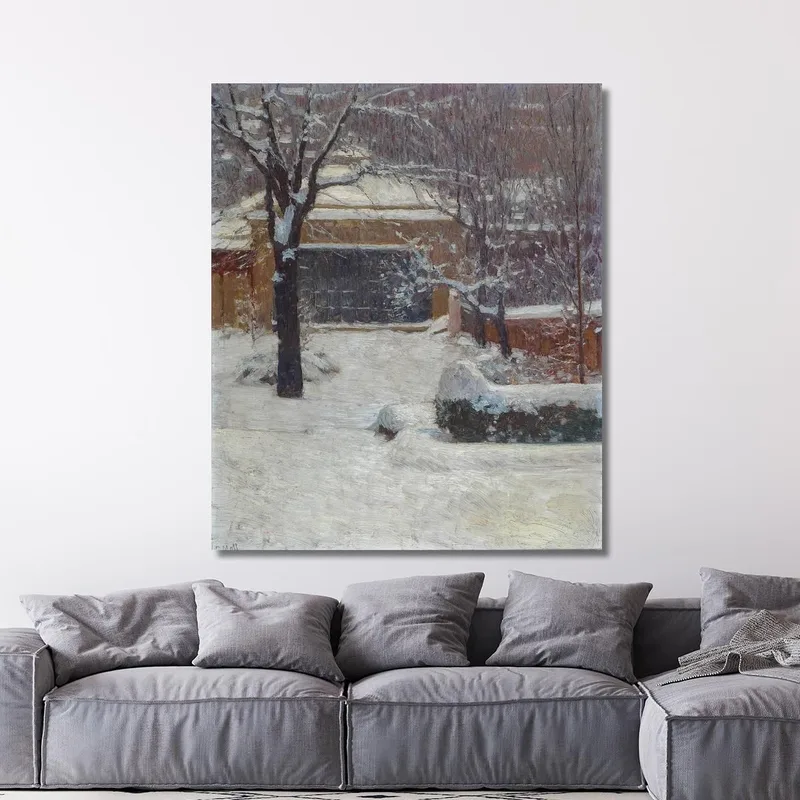 Invierno En Hohe Warte Jardines De Rothschild Carl Moll