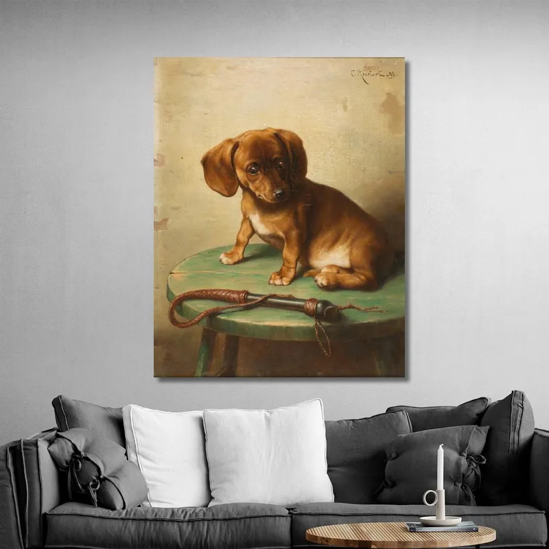 A Dachshund Puppy Carl Reichert