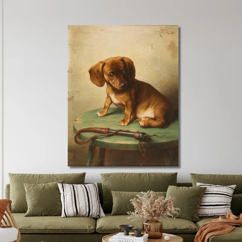 A Dachshund Puppy Carl Reichert