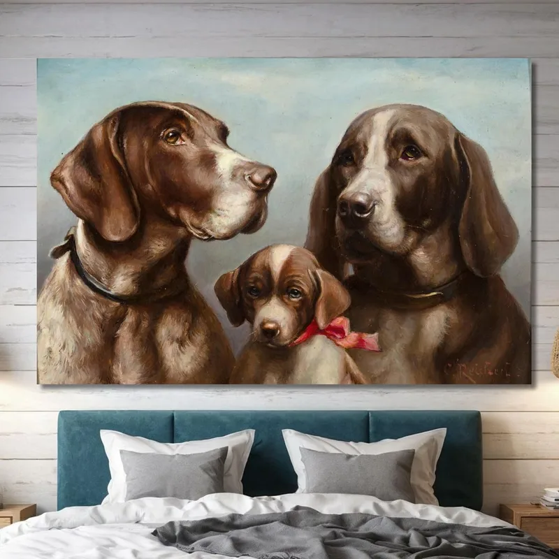 Family Of German Shorthaired Pointers Carl Reichert