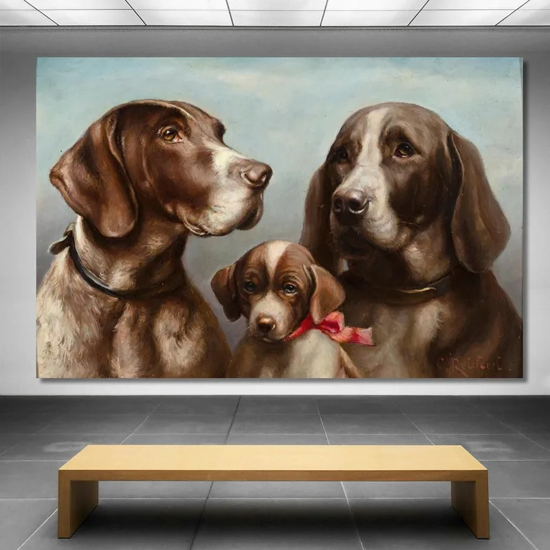 Family Of German Shorthaired Pointers Carl Reichert