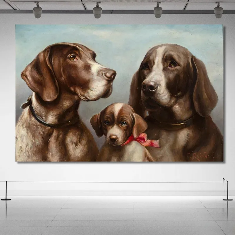 Family Of German Shorthaired Pointers Carl Reichert