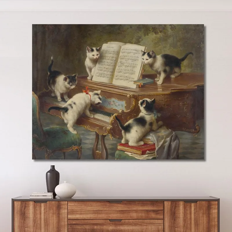Das Konzert Der Kätzchen Carl Reichert