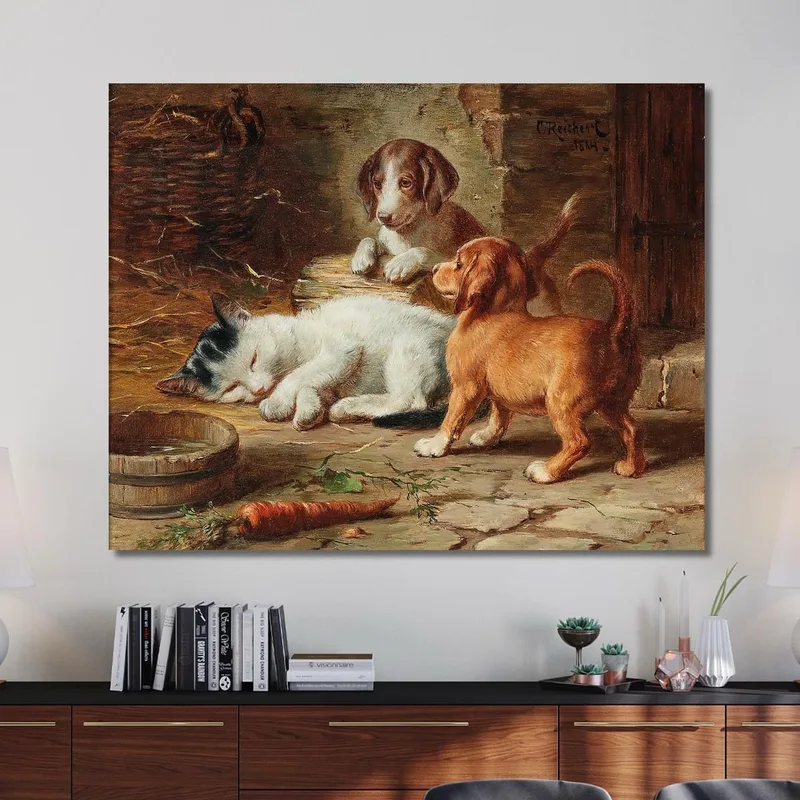 The Puppies Are Awake Carl Reichert