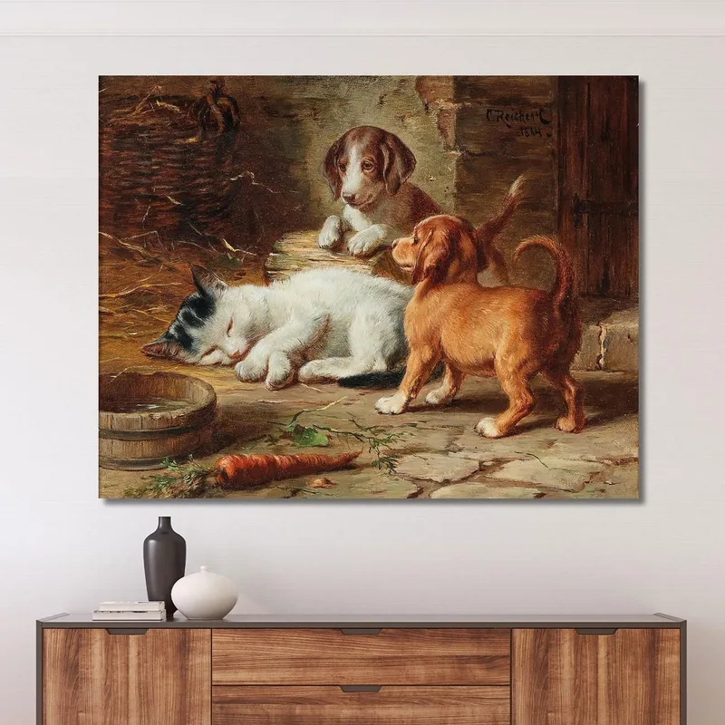 The Puppies Are Awake Carl Reichert