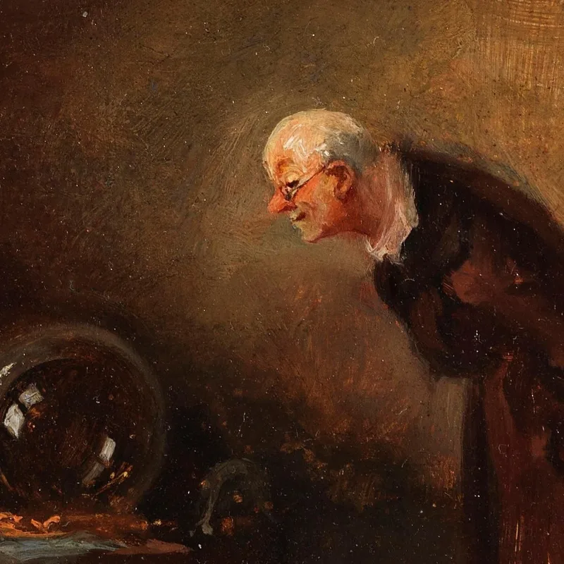 Der Alchemist Chemicus Carl Spitzweg