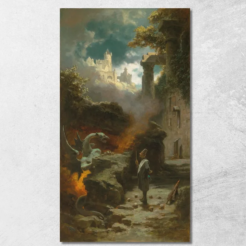 Lo Stregone Lo Stregone Carl Spitzweg quadro stampa su tela
