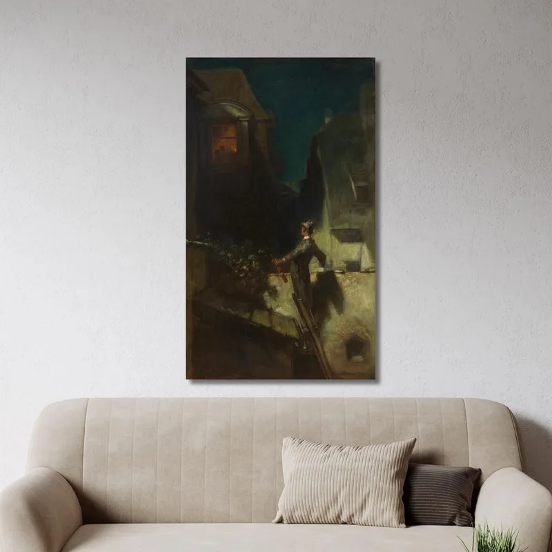 Il Violinista Al Chiaro Di Luna Carl Spitzweg