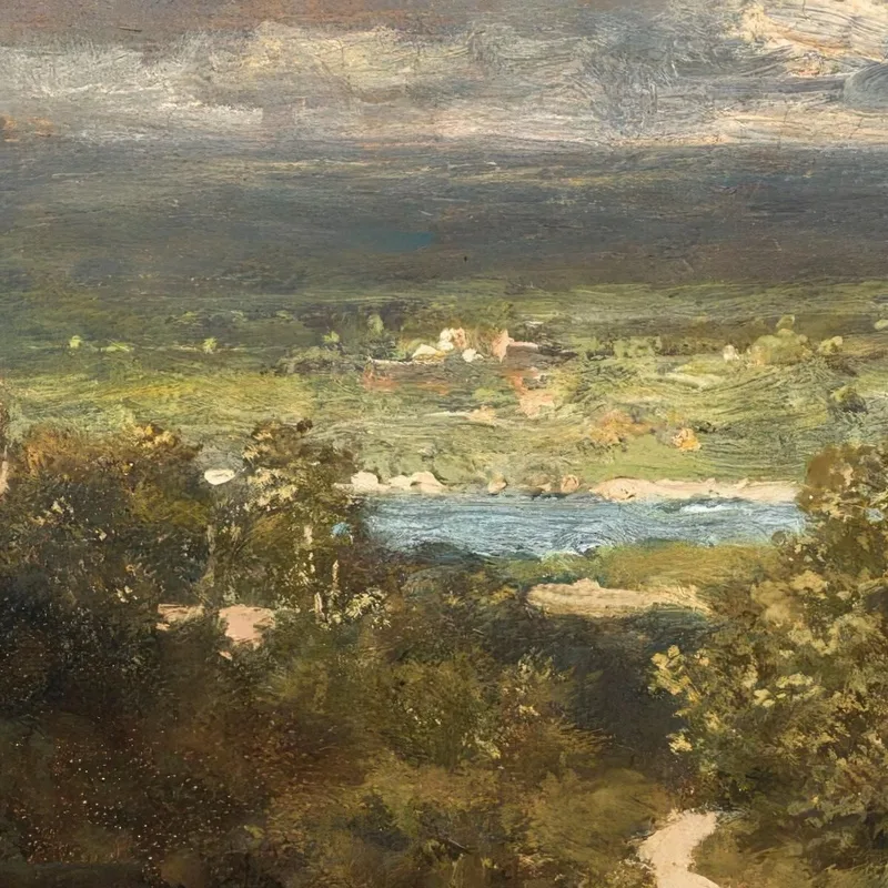 Paisaje Con Rio Carl Spitzweg