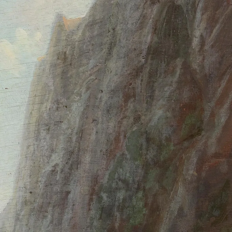Montagne Et Laitière Le Long D'Un Chemin De Pierre Sinueux Carl Spitzweg