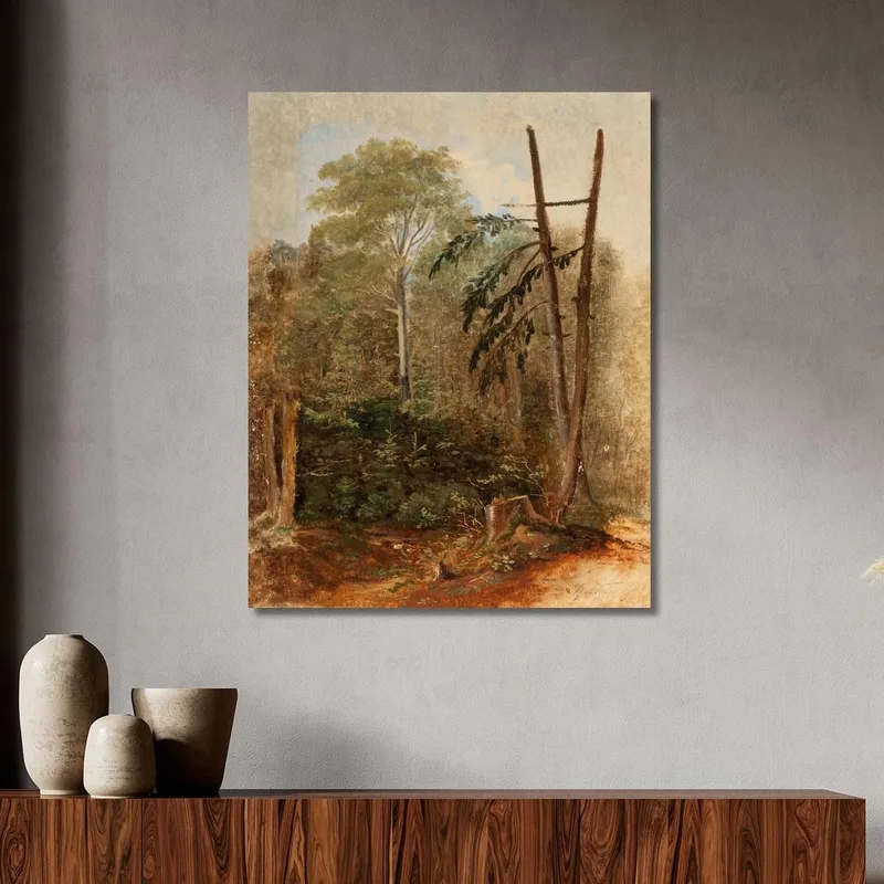 Studie Einer Waldlandschaft Carl Spitzweg