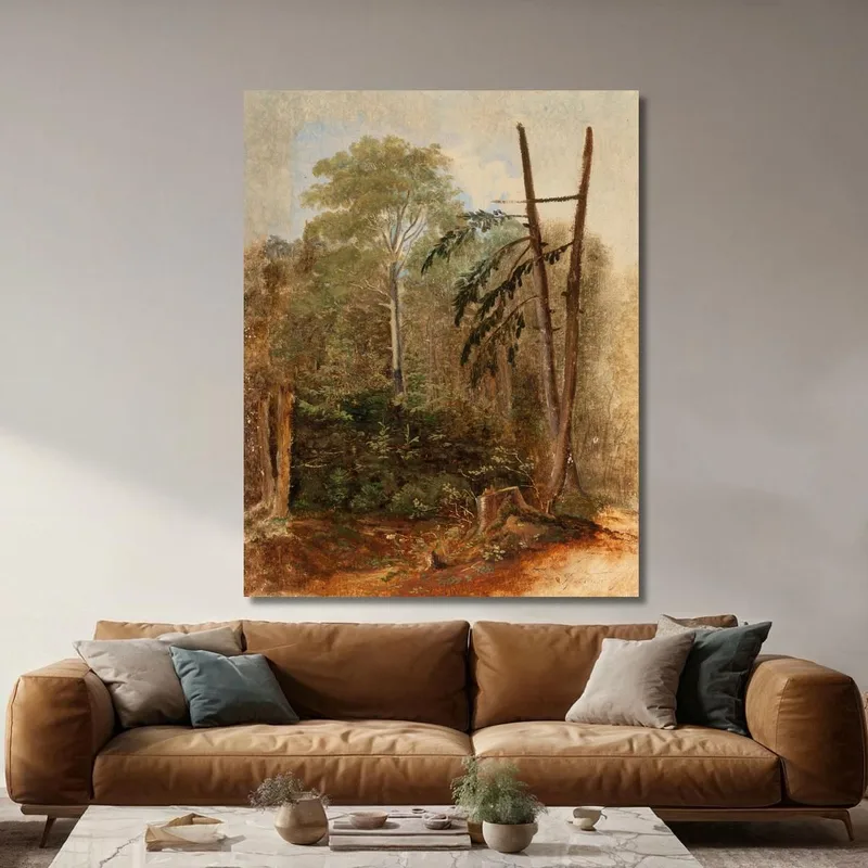 Studie Einer Waldlandschaft Carl Spitzweg