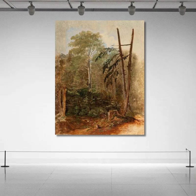 Studie Einer Waldlandschaft Carl Spitzweg