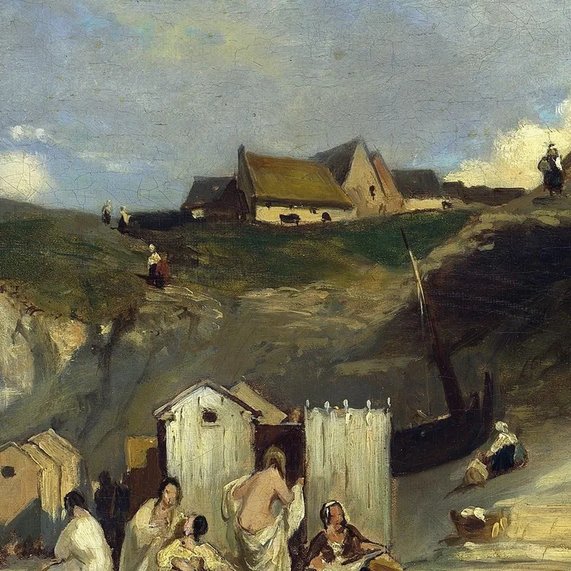 Bagno Di Donna A Dieppe I Carl Spitzweg