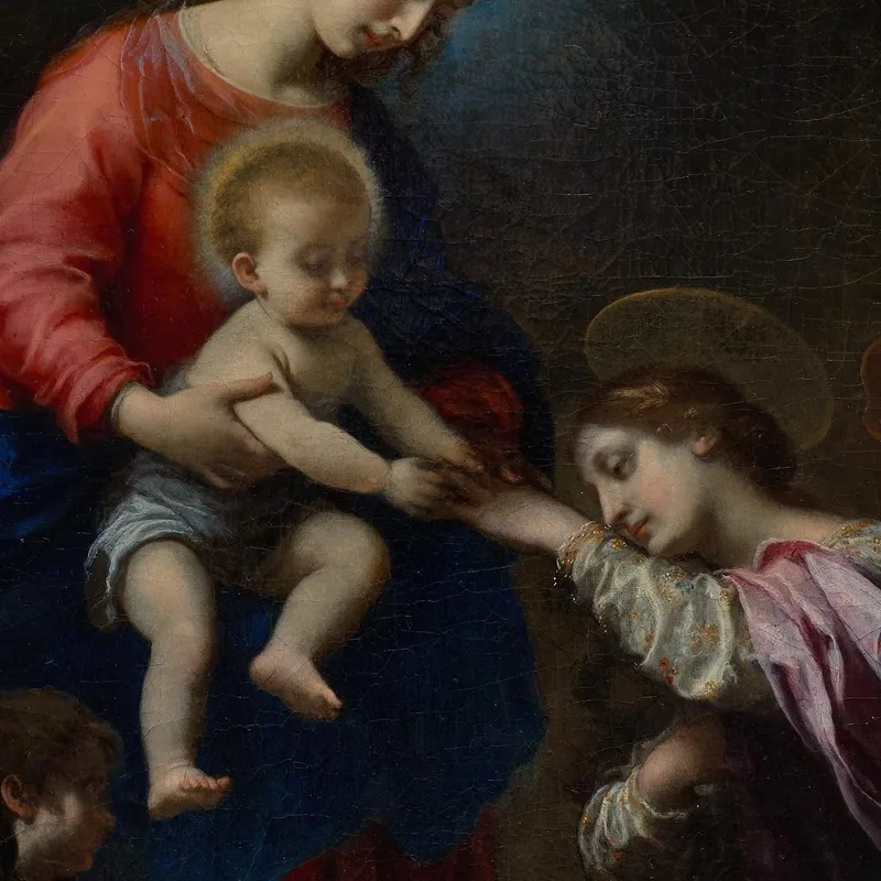 Die Mystische Hochzeit Der Heiligen Katharina Von Alexandria Carlo Dolci