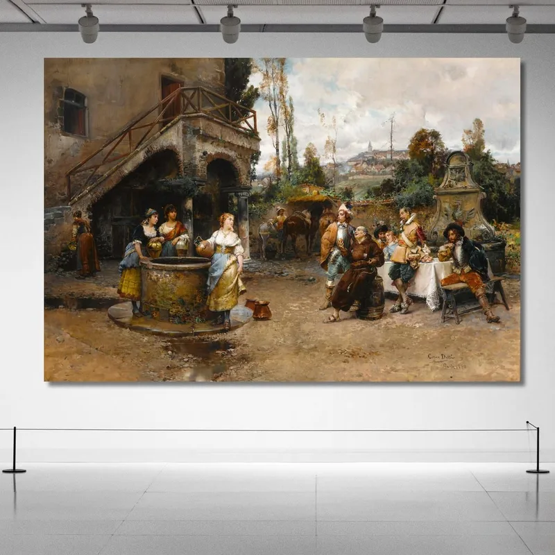 Una Conversación En El Pozo Cesare Auguste Detti