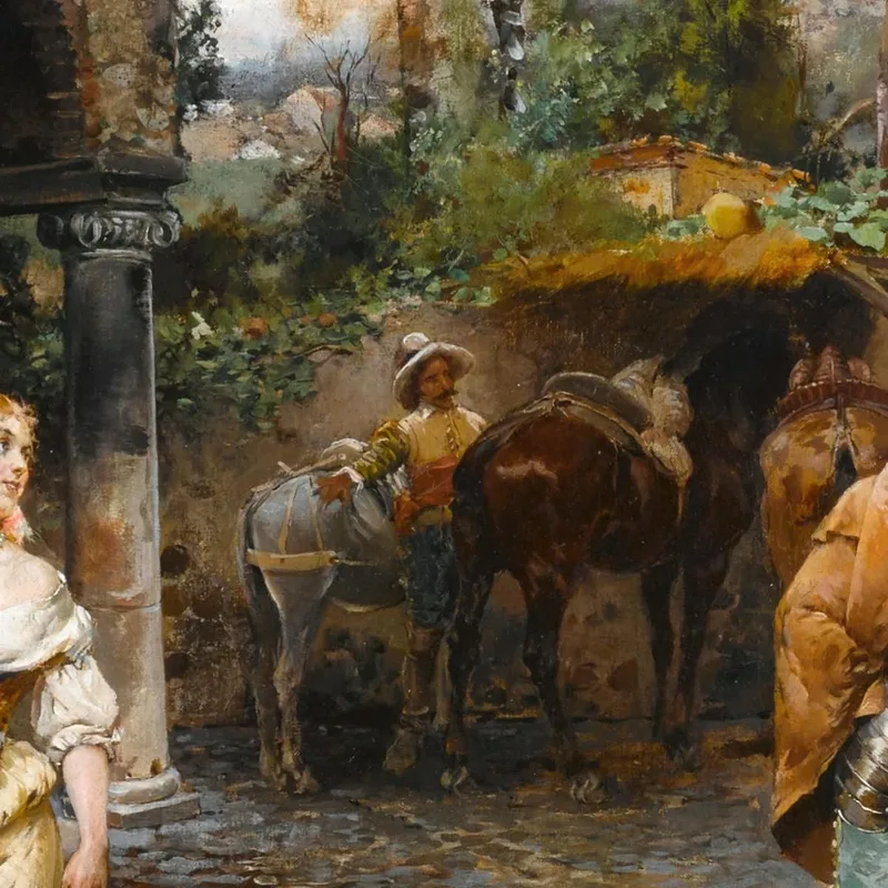 Una Conversación En El Pozo Cesare Auguste Detti