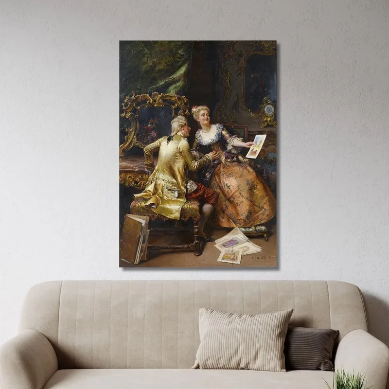 Her Drawing Master'S Critique Cesare Auguste Detti