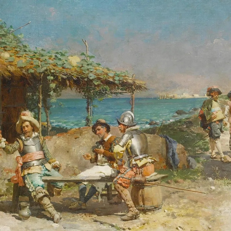 Refreshments At A Wayside Inn Cesare Auguste Detti