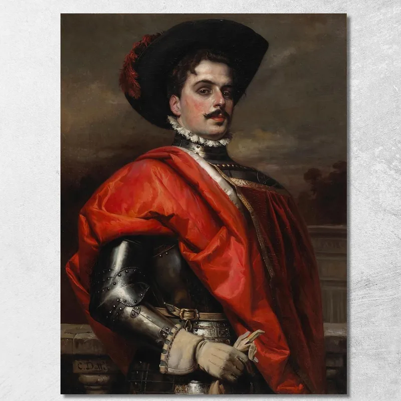 Le Fier Cavalier Cesare Auguste Detti tableau impression sur toile