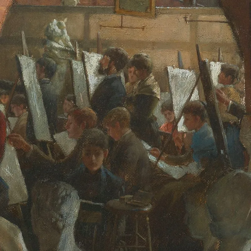 Un Nicho En La Liga De Estudiantes De Arte Charles Courtney Curran