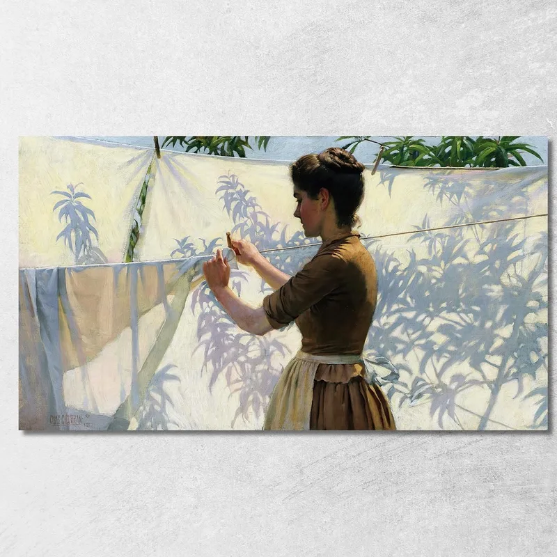 Ombre Charles Courtney Curran quadro stampa su tela