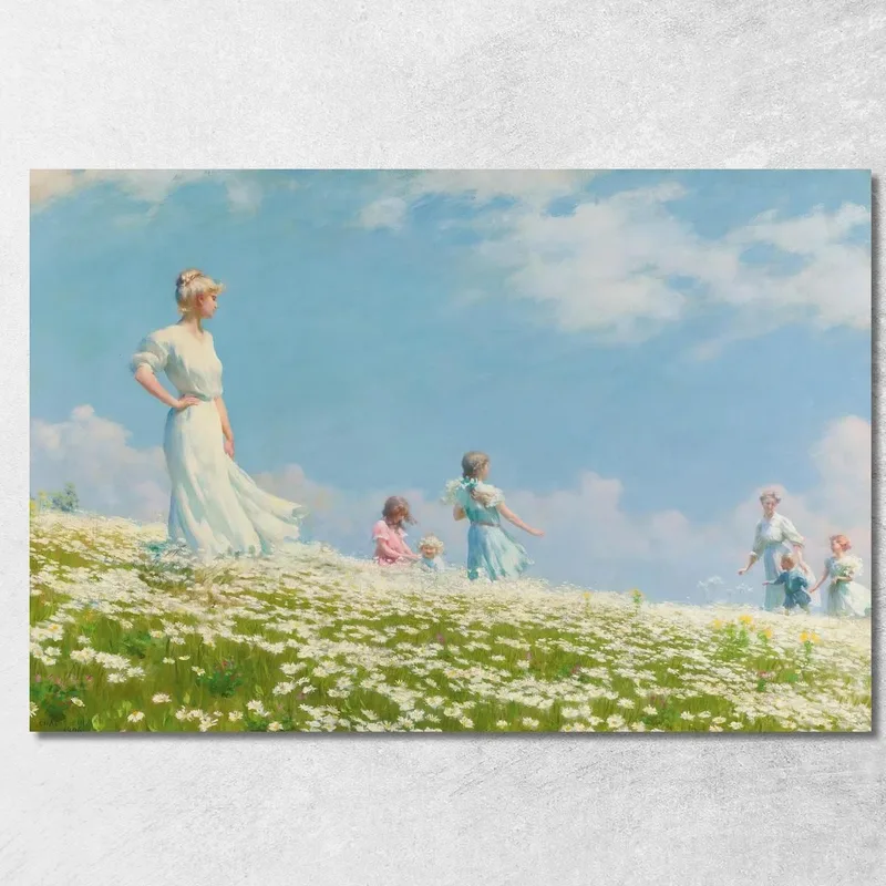Estate Charles Courtney Curran quadro stampa su tela