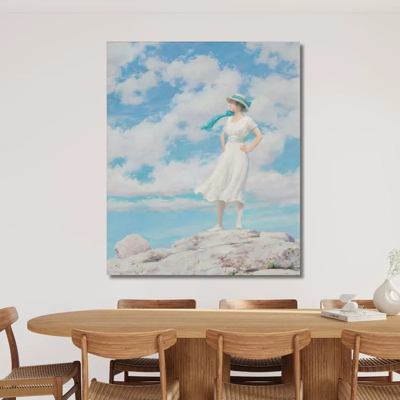 Cielo Soleado En La Cima Charles Courtney Curran