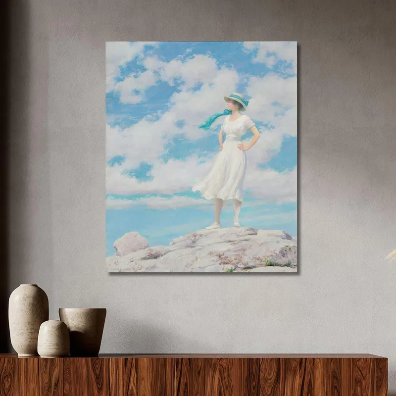 Cielo Soleado En La Cima Charles Courtney Curran