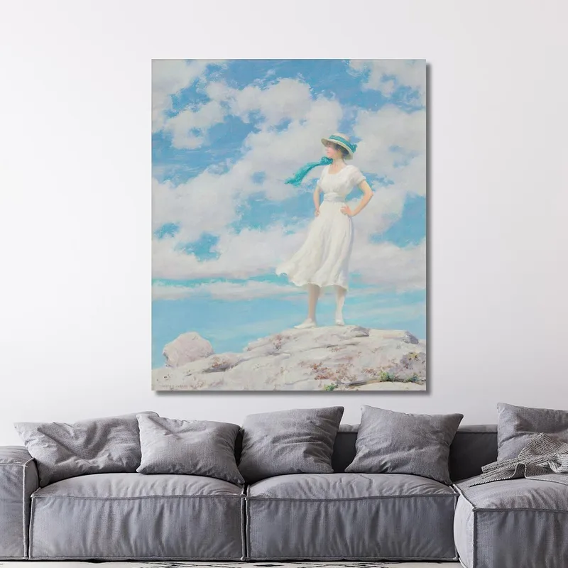 Cielo Soleado En La Cima Charles Courtney Curran