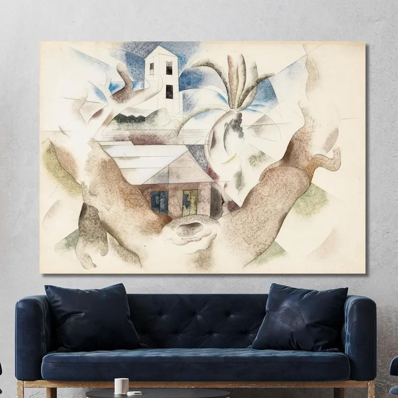 Bermuda Nr. 1 Baum Und Haus Charles Demuth