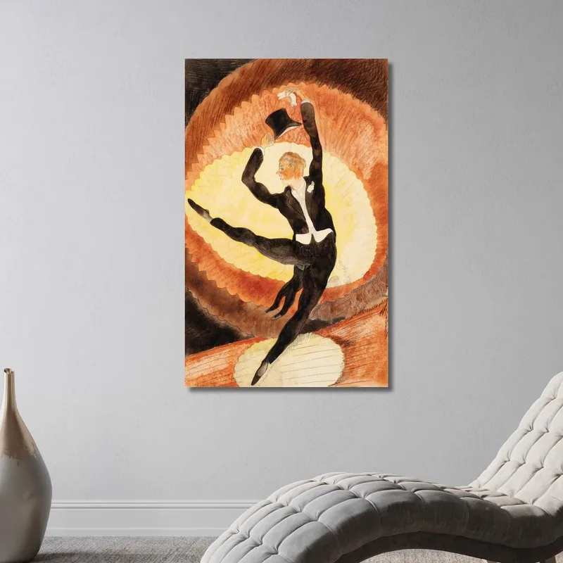 Im Vaudeville Akrobatischer Tänzer Mit Zylinder Charles Demuth