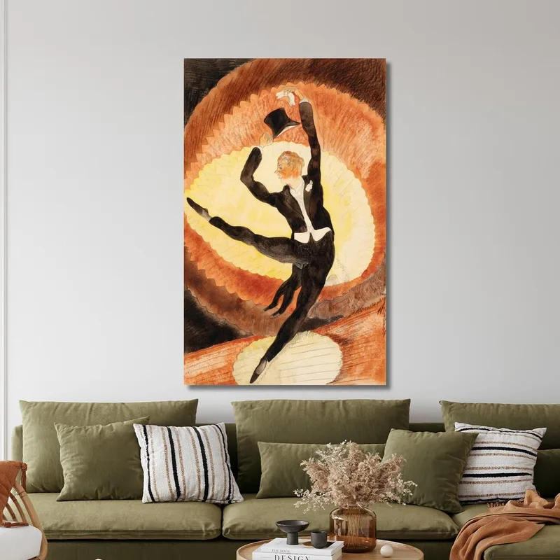 Im Vaudeville Akrobatischer Tänzer Mit Zylinder Charles Demuth