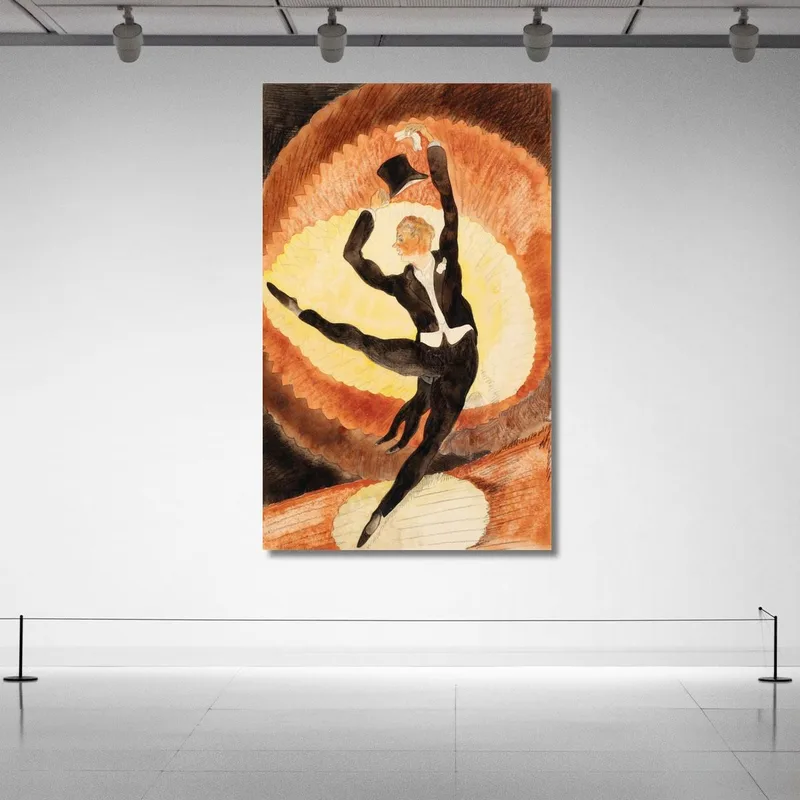 Im Vaudeville Akrobatischer Tänzer Mit Zylinder Charles Demuth