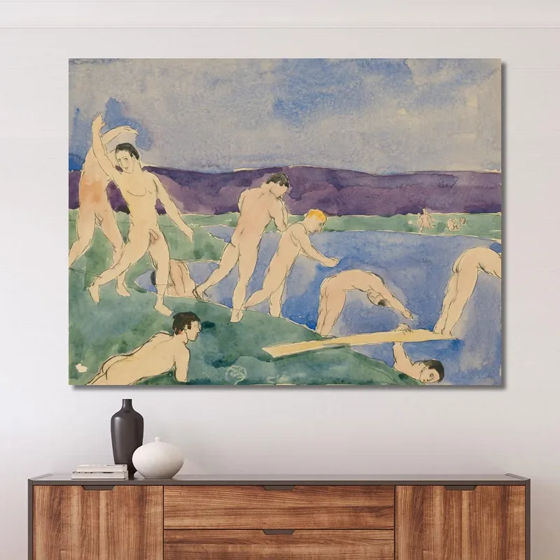 Dodici Ragazzi Nudi In Spiaggia Charles Demuth