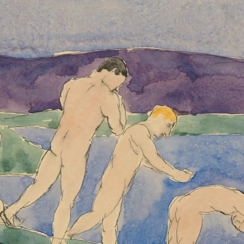 Dodici Ragazzi Nudi In Spiaggia Charles Demuth