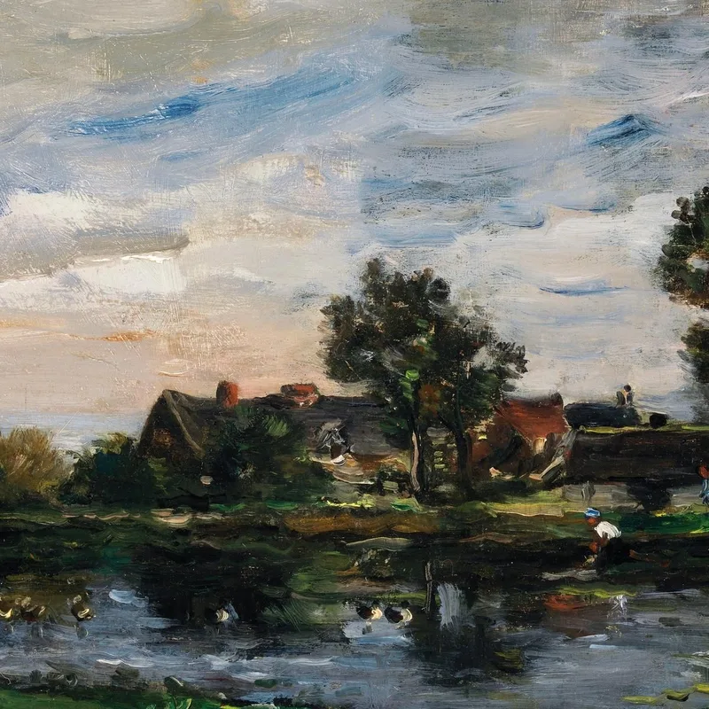 Un Paisaje Charles François Daubigny