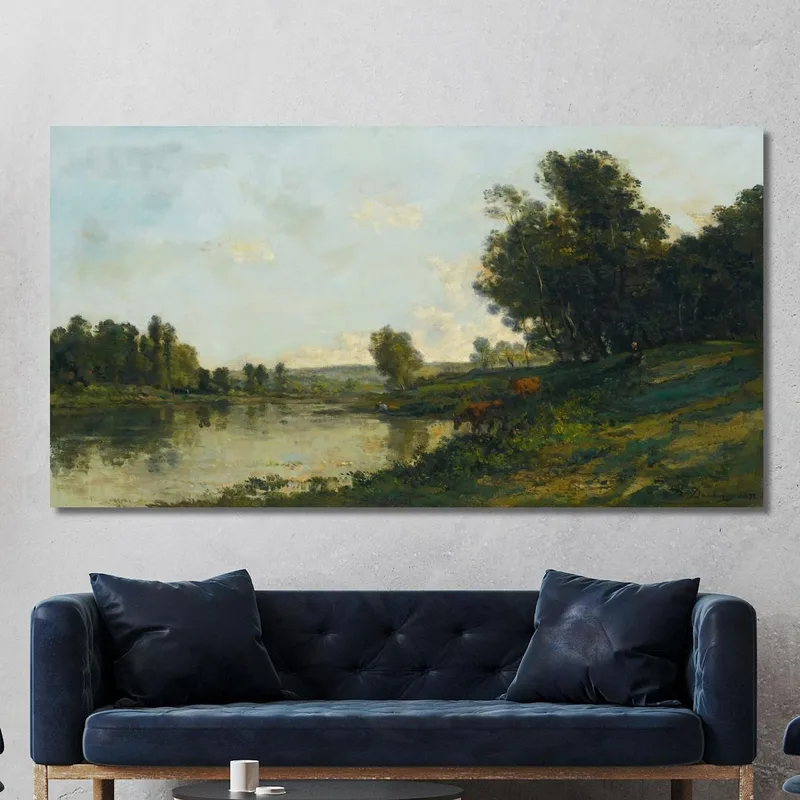 Ufer Der Oise Charles François Daubigny
