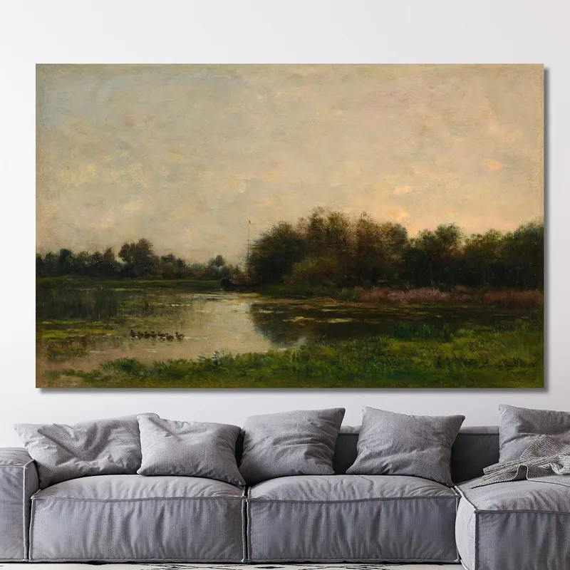 Banks Of The Oise Charles François Daubigny