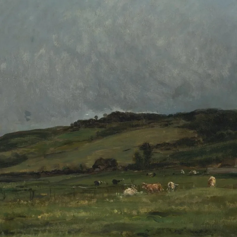 Landscape With Cows Charles François Daubigny