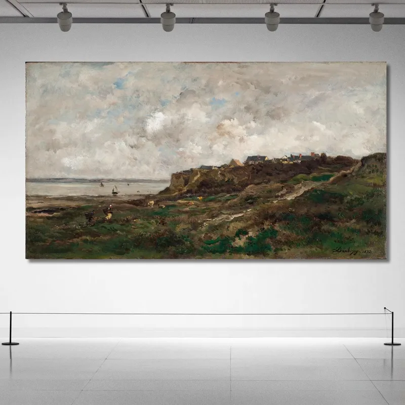 Marea Baja En Villerville Charles François Daubigny