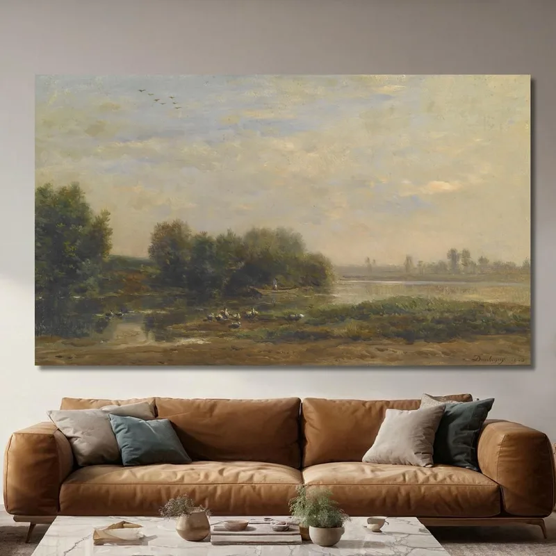 On The Oise Charles François Daubigny