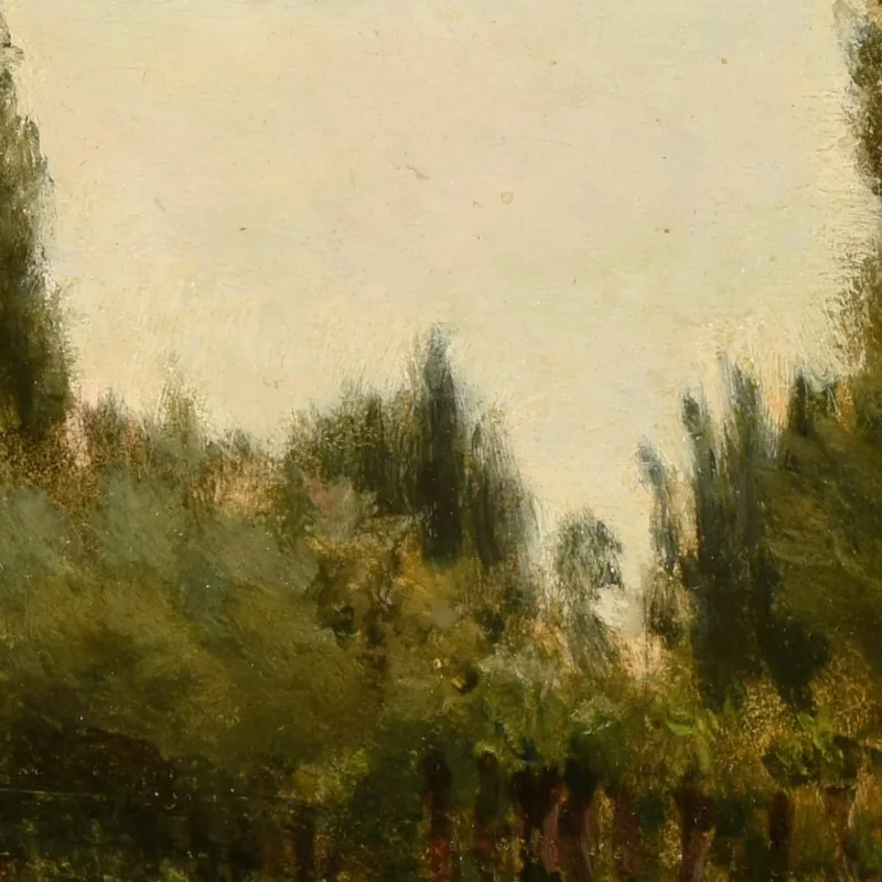 Paisaje Con Lavanderas Charles François Daubigny