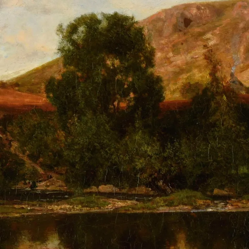 Landschaft Mit Teich Charles François Daubigny