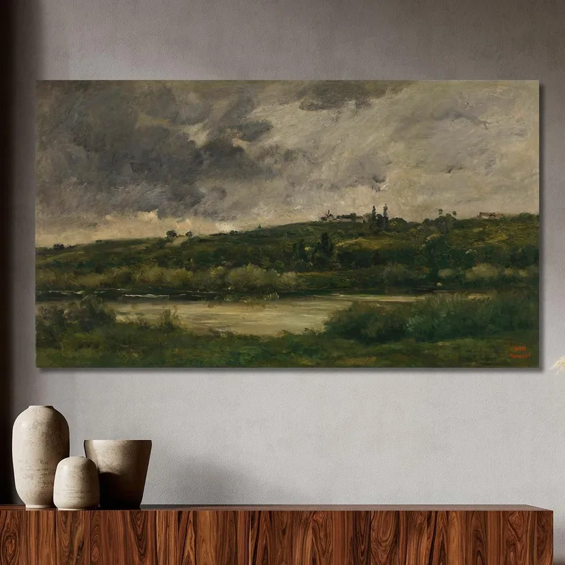 River Landscape Charles François Daubigny